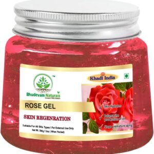 Bhudevam Naturals Rose Gel – Hydrating & Skin Regenerating Face Gel for Glowing, Nourished Skin