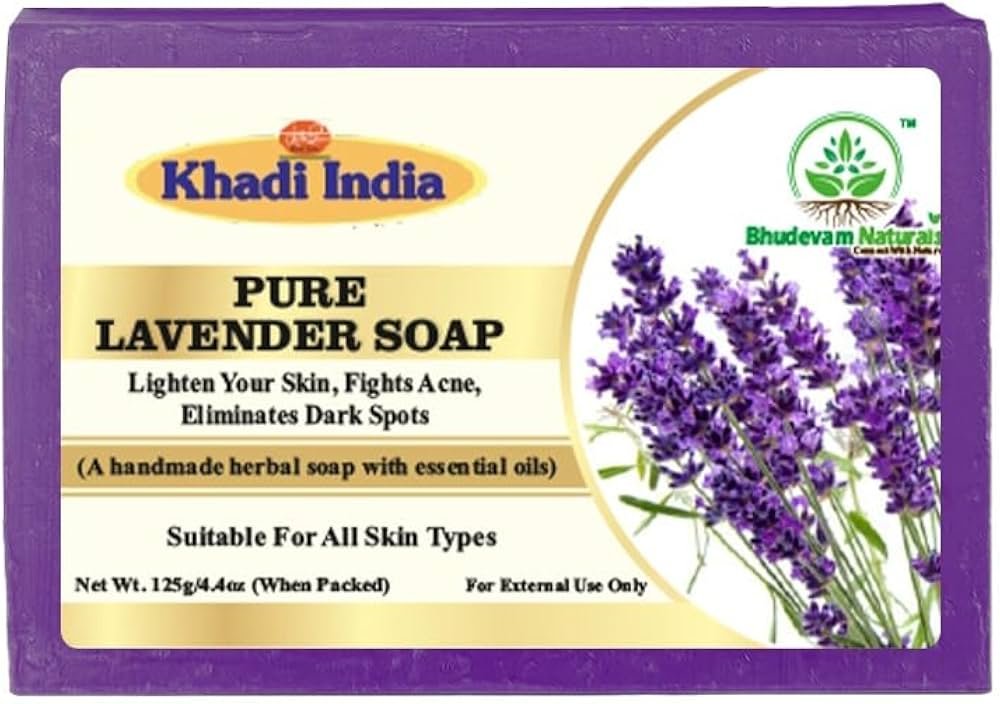 Bhudevam Naturals Pure Lavender Soap – Skin-Brightening & Calming Herbal Cleanser